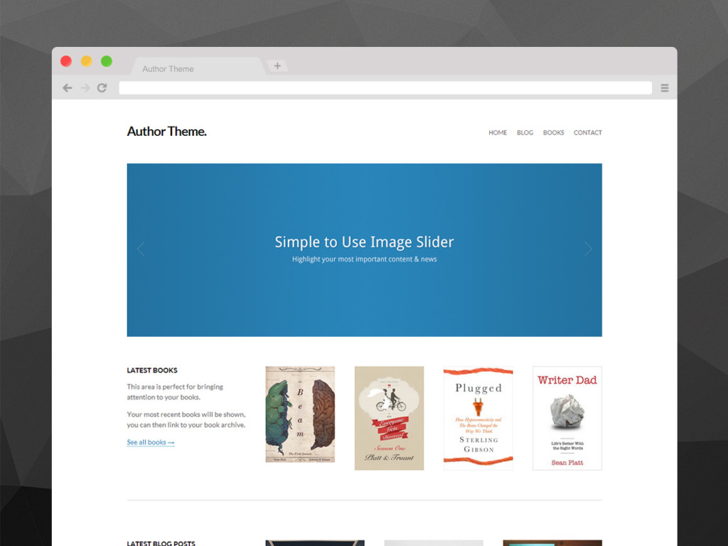Wordpress themes for writers and authors